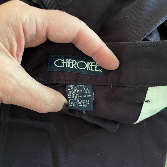 😀 CHEROKEE MEN 36/30 EXCELLENT CONDITION PREOWNED NAVY BLUE - Picture 6 of 8